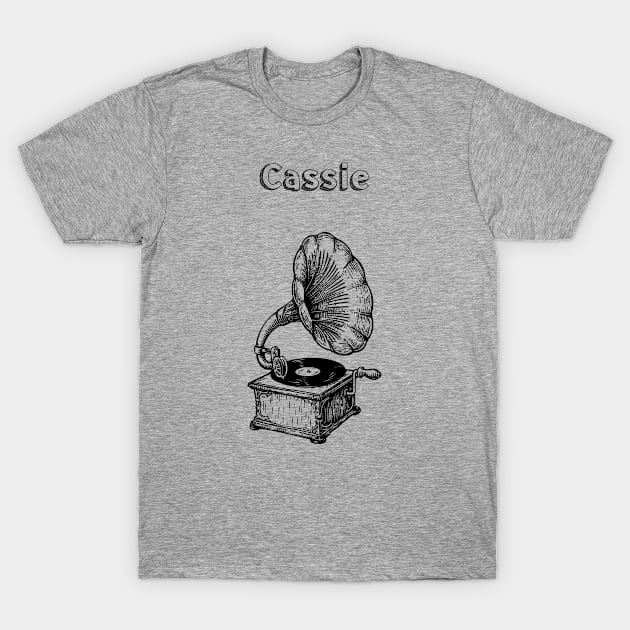 Cassie {<} Typography Design T-Shirt by Idahuly